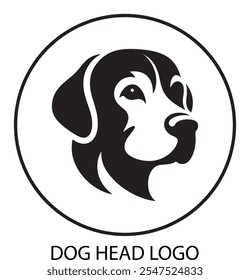 Dog Silhouette, Design vector dog head 
