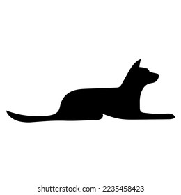 Hunde-Silhouettenzeichnung, Vektorgrafik