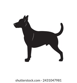dog silhouette free eps with fully editable