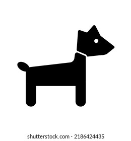 Dog Silhouette Icon Animal Vector Stock Vector (Royalty Free ...