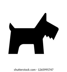 Dog silhouette icon (animal,pet)