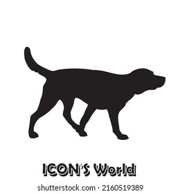 Dog silhouette. Dog icon. Vector illustration eps10.