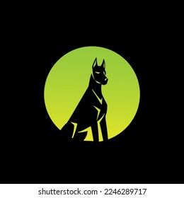 Dog silhouette illustration for all
