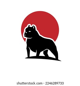 Dog silhouette illustration for all