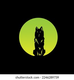 Dog silhouette illustration for all