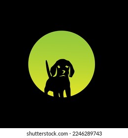 Dog silhouette illustration for all