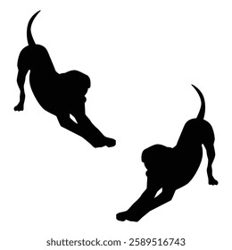 Dog Silhouette, Dog illustration, Dog icon Silhouette, Dog Silhouette illustration