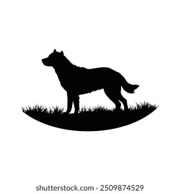 Dog Silhouette illustration  With Vector File