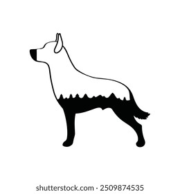 Dog Silhouette illustration  With Vector File