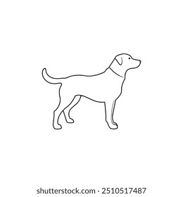 Dog Silhouette illustration  With Vector File