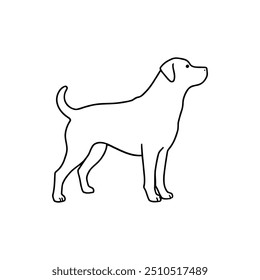 Dog Silhouette illustration  With Vector File