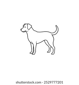 Dog Silhouette illustration With Vector File