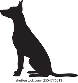 Dog silhouette logo Design 2025