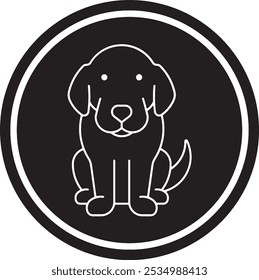 Dog Silhouette Logo vector illustration. dog Silhouette design vector template. Perfect for pet-themed designs, logos, and digital artwork with a modern, stylish touch.