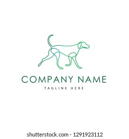 Dog Silhouette Logo Vector Template