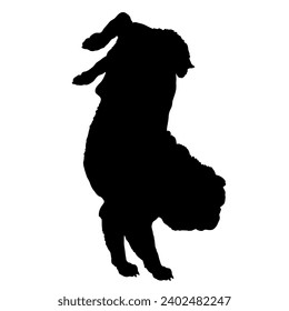 Dog silhouette Pug on two legs peeing High quality  Breeds Bundle Dogs on the move. Dogs in different poses.
 jumps,  runs. dog is sitting. The dog is lying down. The dog is playing