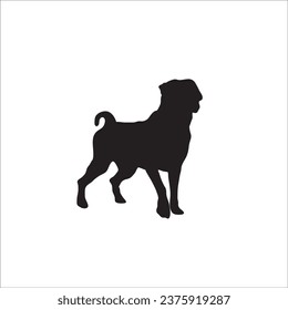 Dog silhouette stock vector illustration