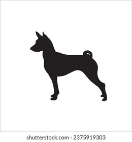 Dog silhouette stock vector illustration