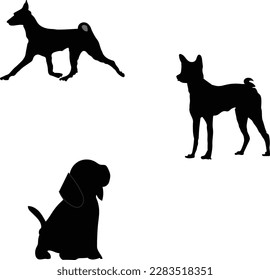 Dog Silhouette Dog SVG.It  is printable and editable file.This is a Commercial used. svg