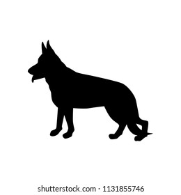 Dog silhouette vector