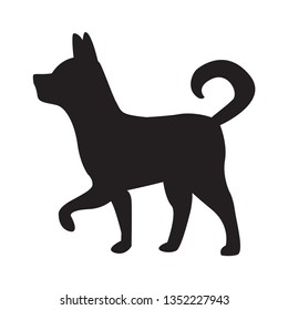 Dog silhouette vector