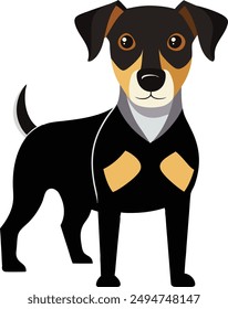 Silueta de perro. Vector de perro. Arte canino