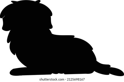 dog silhouette vector art animal