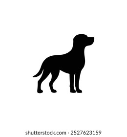 dog silhouette vector art image