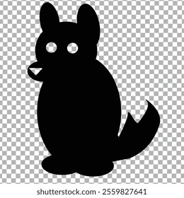 dog silhouette vector black color illustration