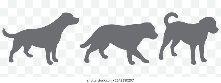 Dog silhouette vector eps 10