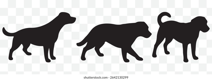 Dog silhouette vector eps 10