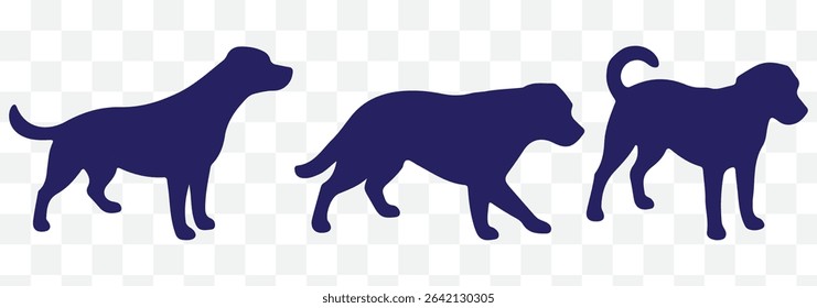 Dog silhouette vector eps 10