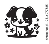 Dog Silhouette vector eps Dog illustration,  art, Dog Drawing