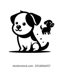 Dog Silhouette vector eps Dog illustration,  art, Dog Drawing