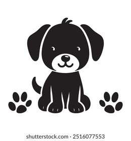 Dog Silhouette vector eps Dog illustration,  art, Dog Drawing