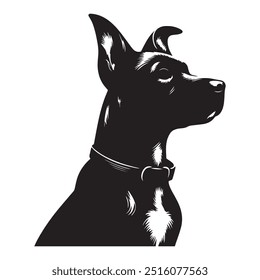 Dog Silhouette vector eps Dog illustration,  art, Dog Drawing