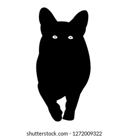 Dog silhouette vector icon