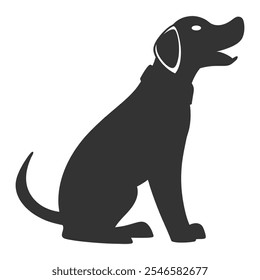 vetor de silhueta de cachorro, ícone de cachorro, logotipo de cachorro