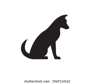 Dog Silhouette Vector Dog Illustration