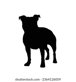 Dog Silhouette Vector. Dog Vector Illustration.