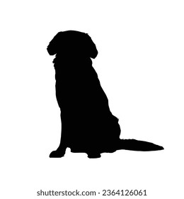 Dog Silhouette Vector. Dog Vector Illustration.