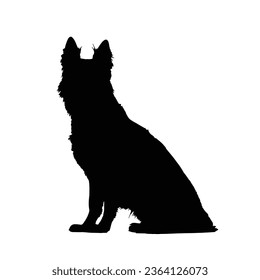 Dog Silhouette Vector. Dog Vector Illustration.