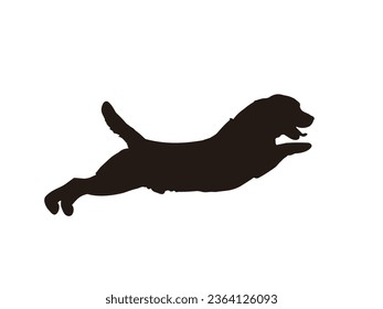 Dog Silhouette Vector. Dog Vector Illustration.