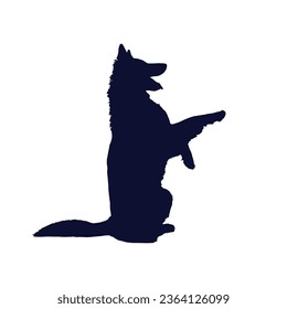 Dog Silhouette Vector. Dog Vector Illustration.