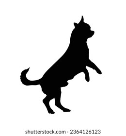 Dog Silhouette Vector. Dog Vector Illustration.