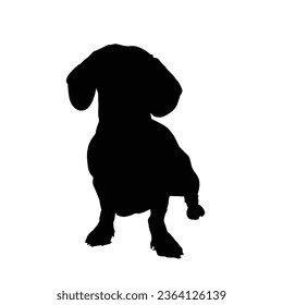 Dog Silhouette Vector. Dog Vector Illustration.