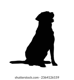 Dog Silhouette Vector. Dog Vector Illustration.