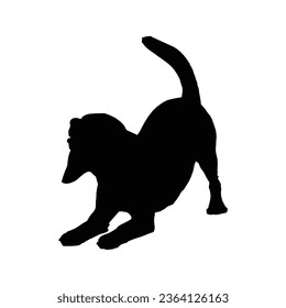 Dog Silhouette Vector. Dog Vector Illustration.