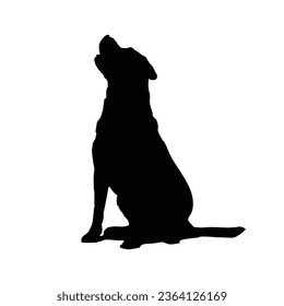 Dog Silhouette Vector. Dog Vector Illustration.