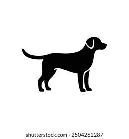 A dog silhouette vector illustration